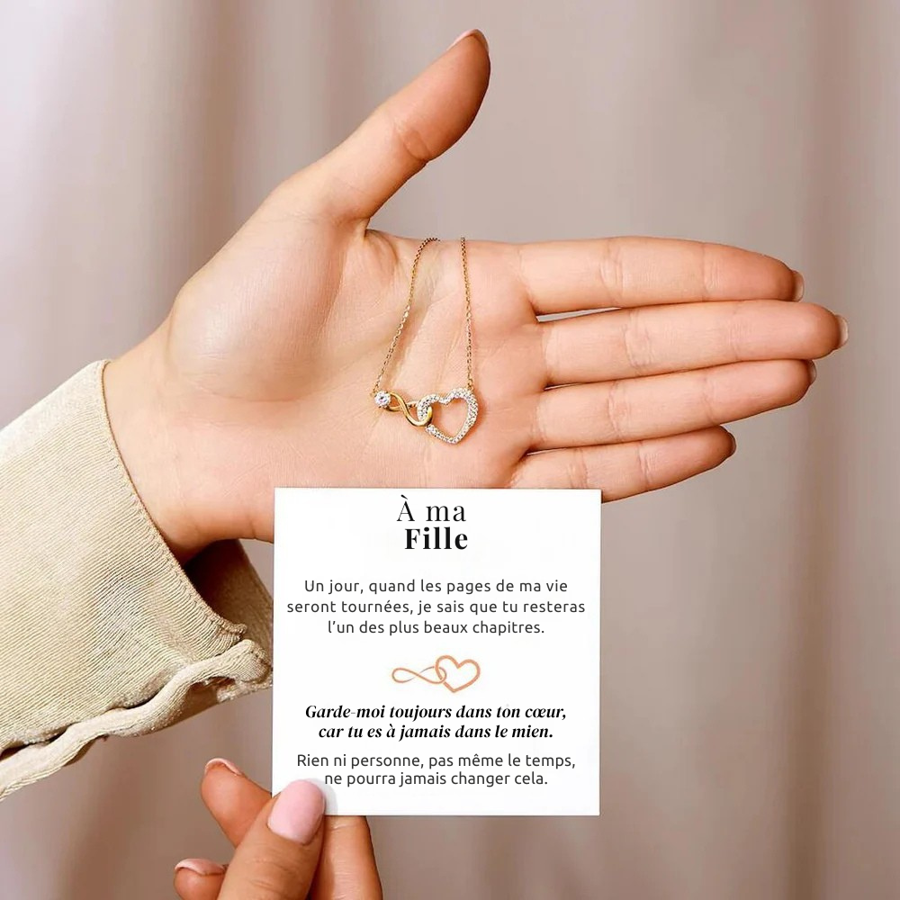 Toujours dans Mon Cœur – Collier Cœur Infini