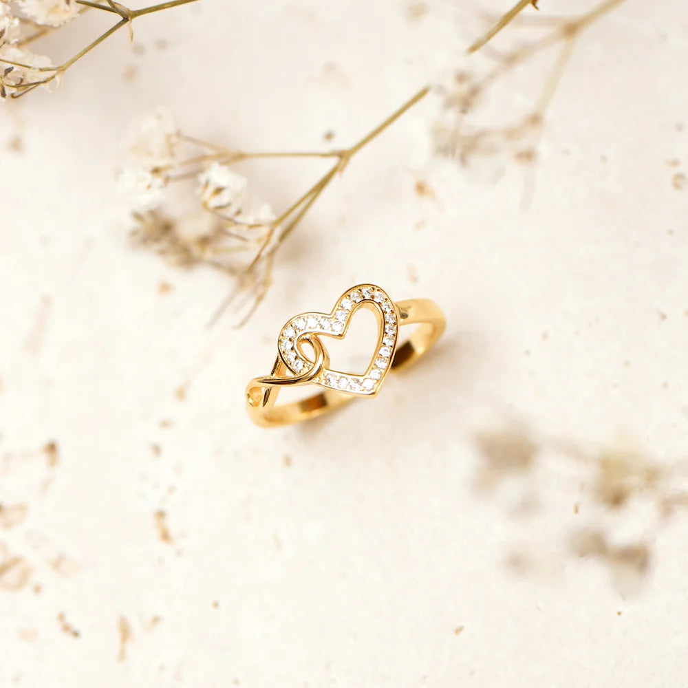Toujours dans Mon Cœur – Bague Cœur Infini