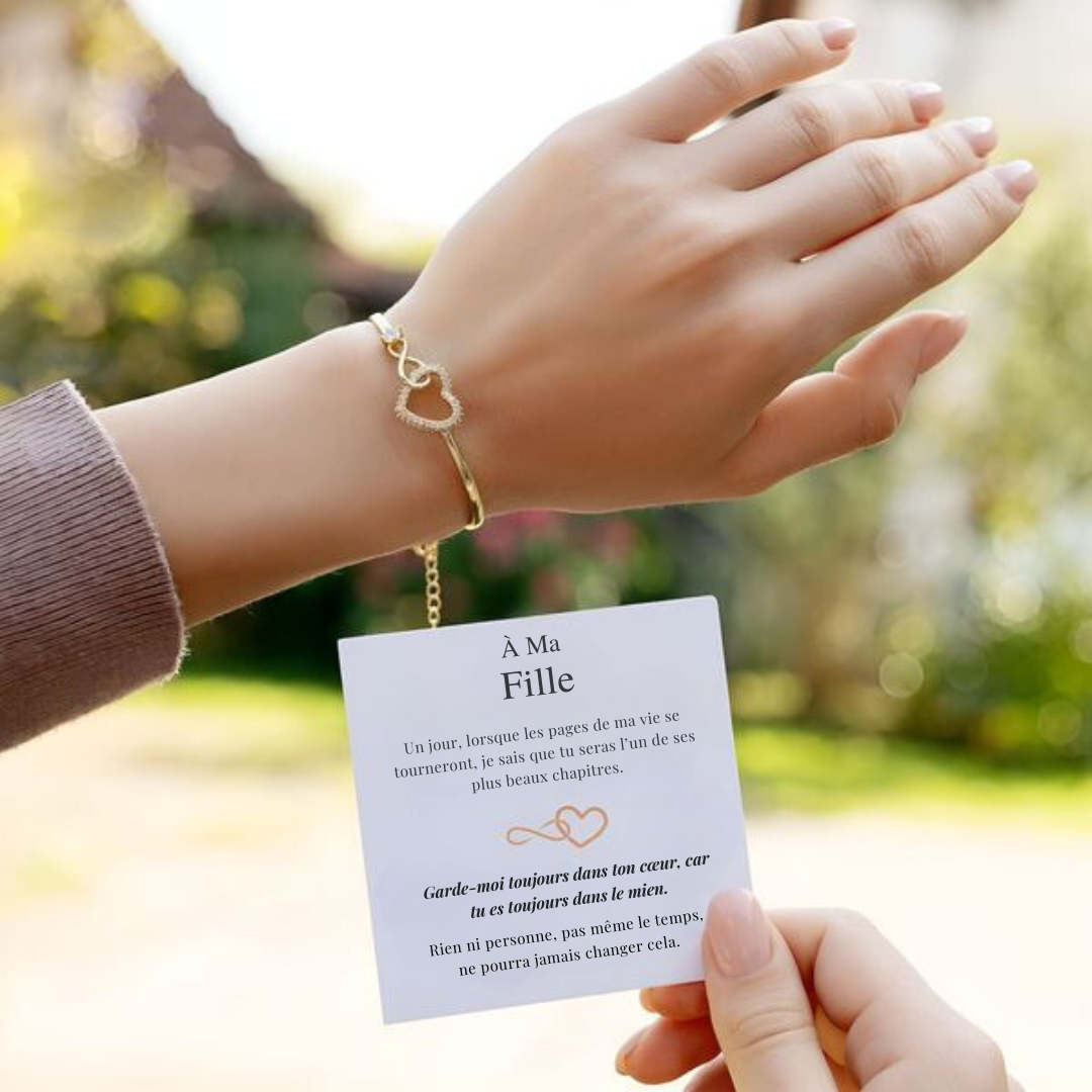 Bracelet Cœur Infini – Mère Fille
